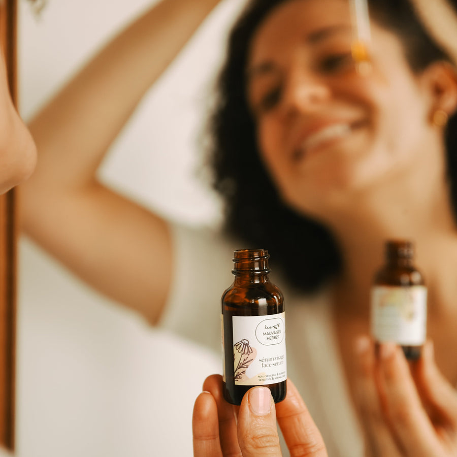 Sérum visage Camomille | peau sensible et normale - Les Mauvaises Herbes