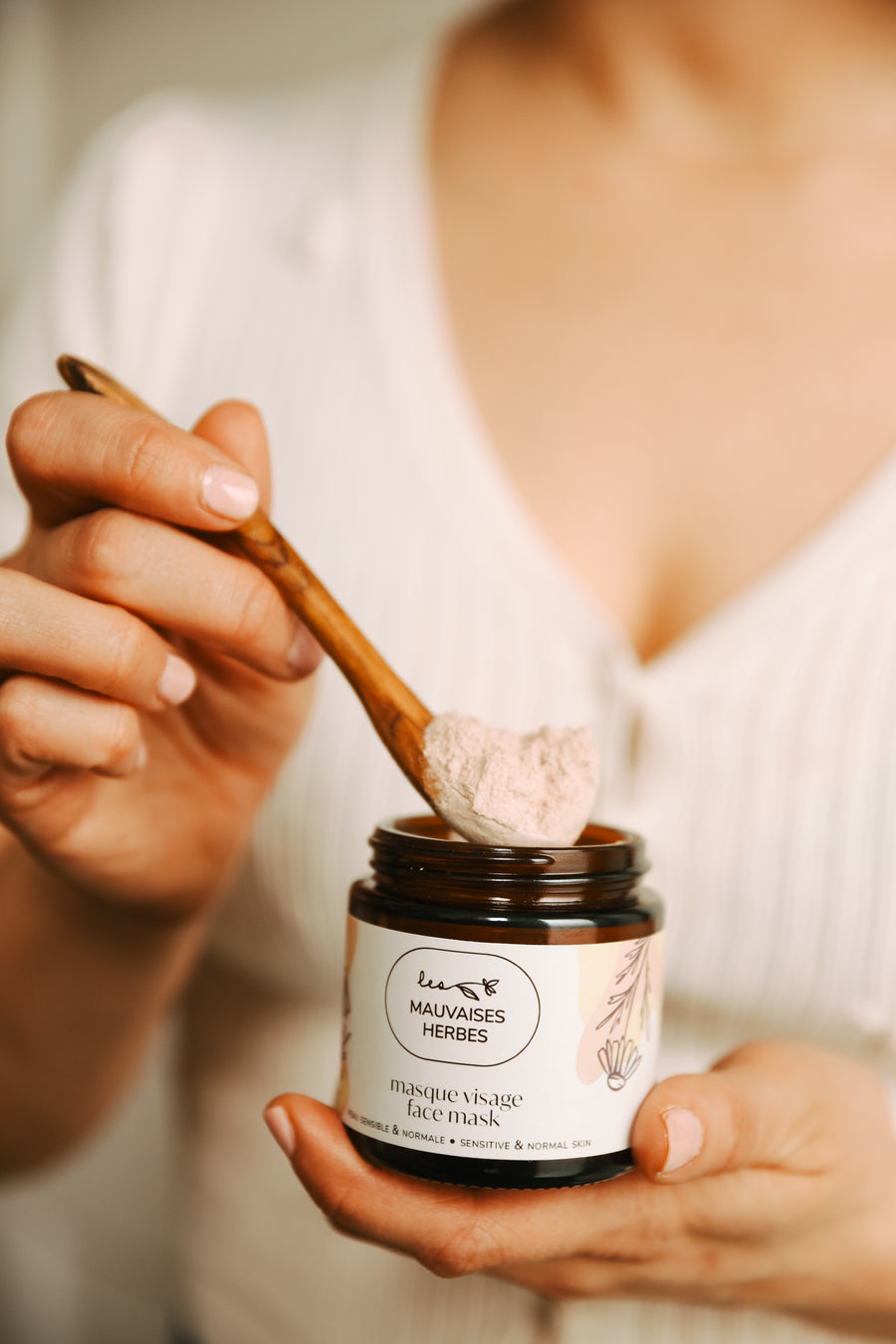 Masque visage Camomille | peau sensible et normale - Les Mauvaises Herbes