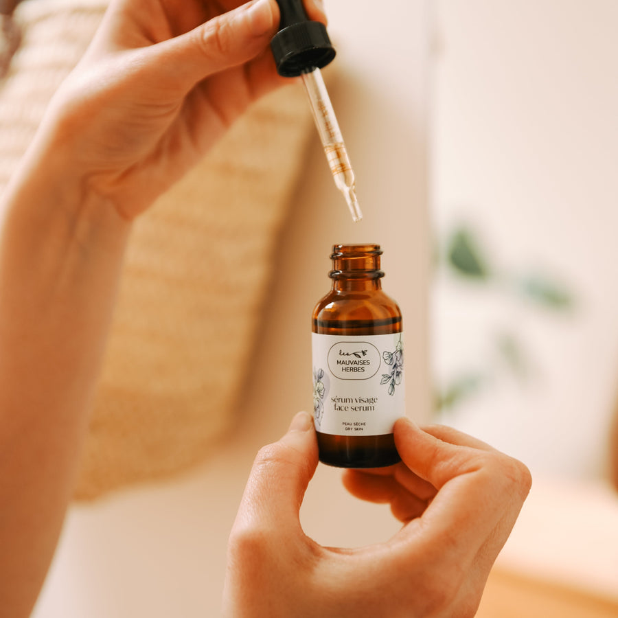 Sérum visage Guimauve | peau sèche - Les Mauvaises Herbes