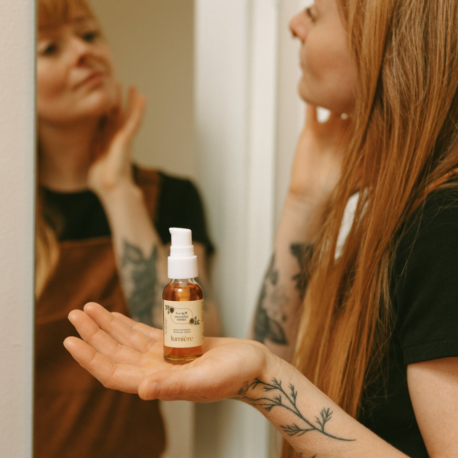 Sérum visage Lumière | tous types de peau (Sérum illuminateur) - Les Mauvaises Herbes