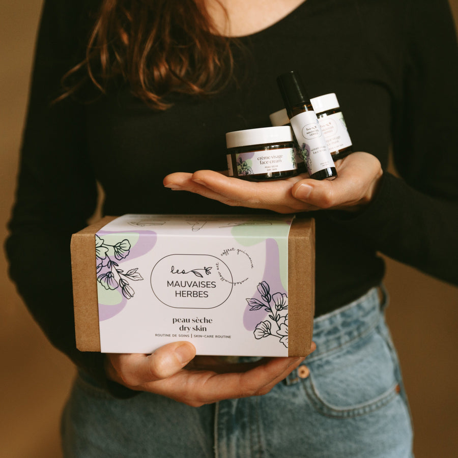 Coffret Guimauve | peau sèche - routine de soins - Les Mauvaises Herbes