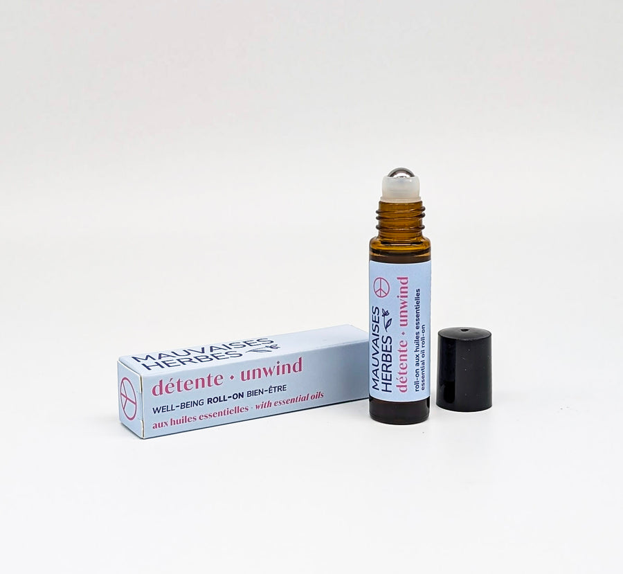Détente | roll-on bien-être aux huiles essentielles - WHOLESALE - Les Mauvaises Herbes
