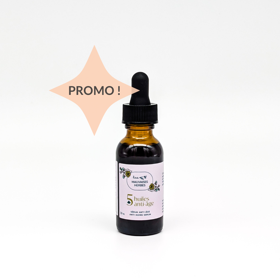 COMING SOON - Sérum visage 5 huiles anti-âge - Les Mauvaises Herbes