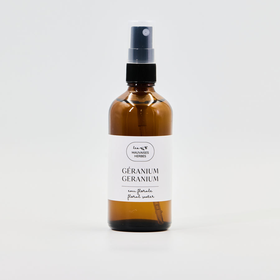 Hydrolat de géranium bio - WHOLESALE - Les Mauvaises Herbes