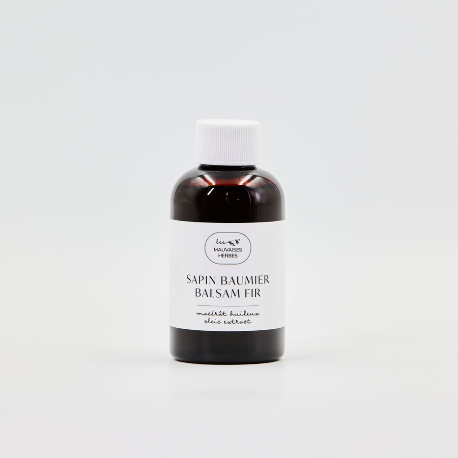 Macérât huileux de sapin baumier du Québec - Les Mauvaises Herbes