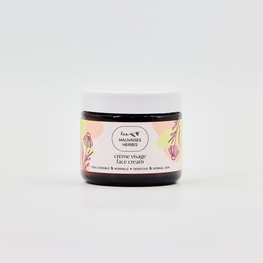 Crème visage Camomille | Peau sensible et normale - WHOLESALE - Les Mauvaises Herbes