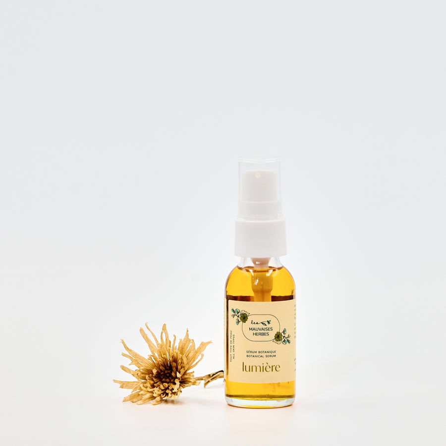 Sérum visage Lumière | tous types de peau (Sérum illuminateur) - Les Mauvaises Herbes
