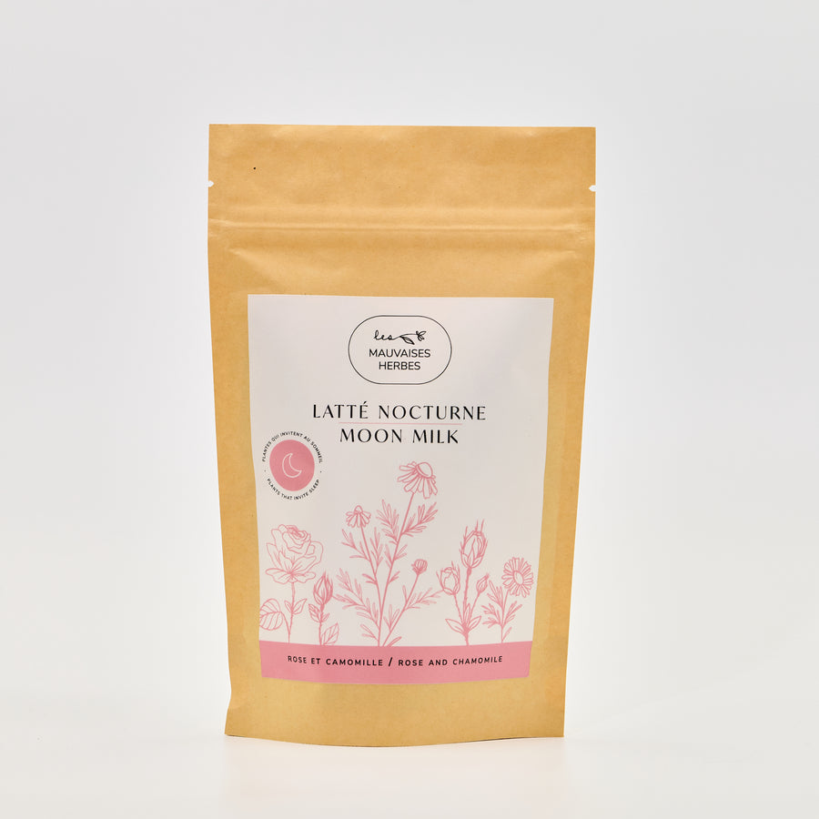 Latté nocturne rose | rose et camomille - WHOLESALE - Les Mauvaises Herbes