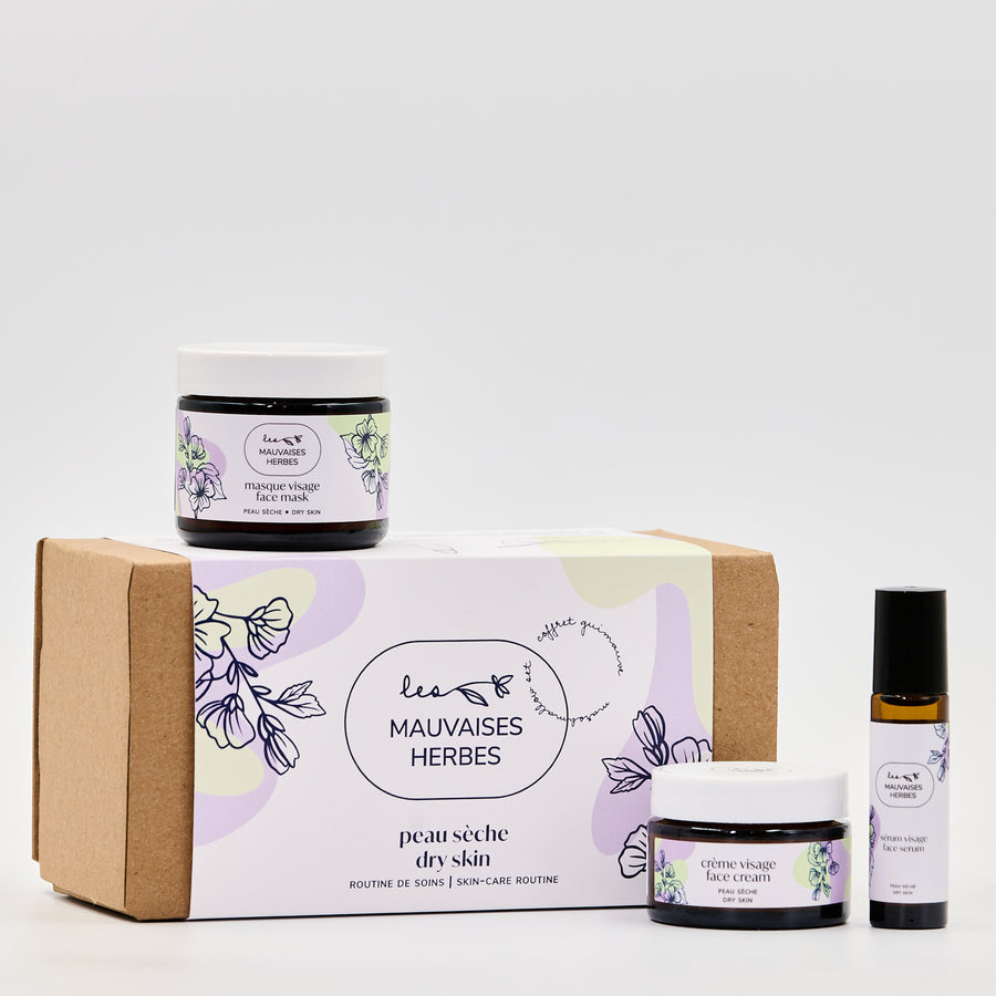 Coffret Guimauve | peau sèche - routine de soins - Les Mauvaises Herbes