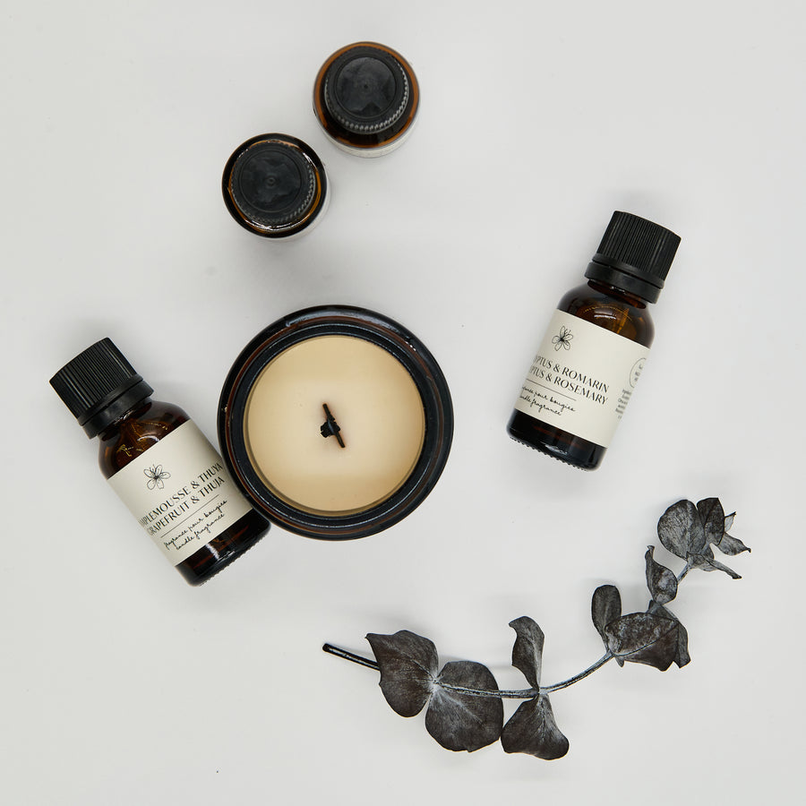 Mélanges d’huiles essentielles pour bougies maison - Les Mauvaises Herbes
