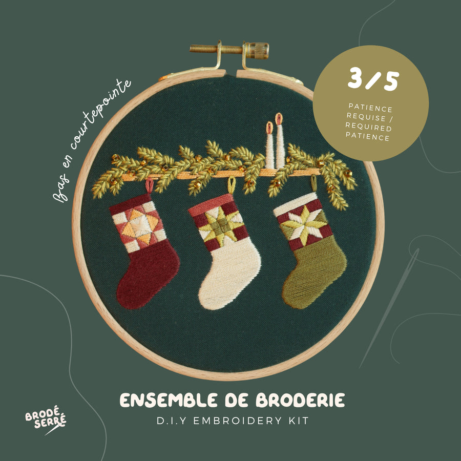 Ensemble de broderie | Bas en courte-pointe