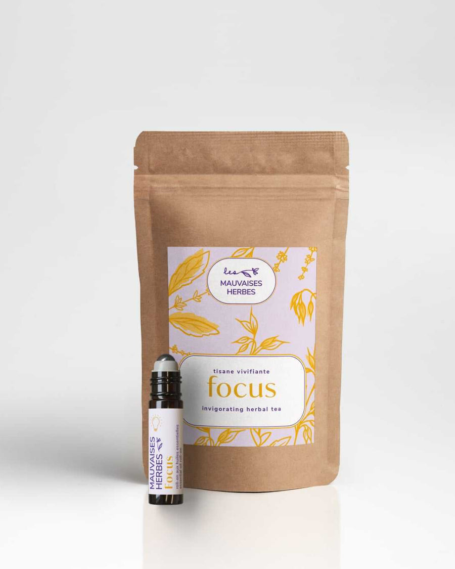 Duo Focus | tisane et roll-on aux huiles essentielles