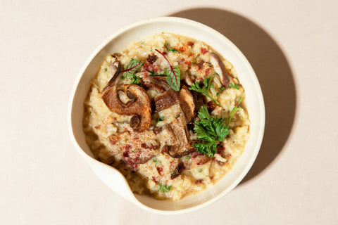 Risotto forestier - champignons sauvages | Dunord - Les Mauvaises Herbes