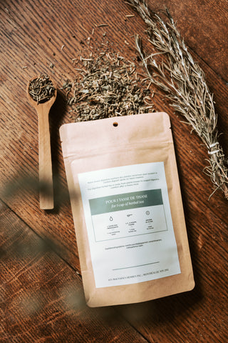 Tisane digestive - menthe et mélisse - Les Mauvaises Herbes