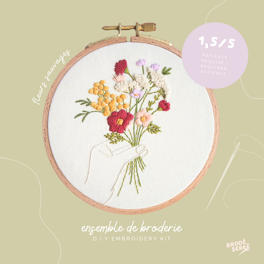 Ensemble de broderie | Fleurs sauvages