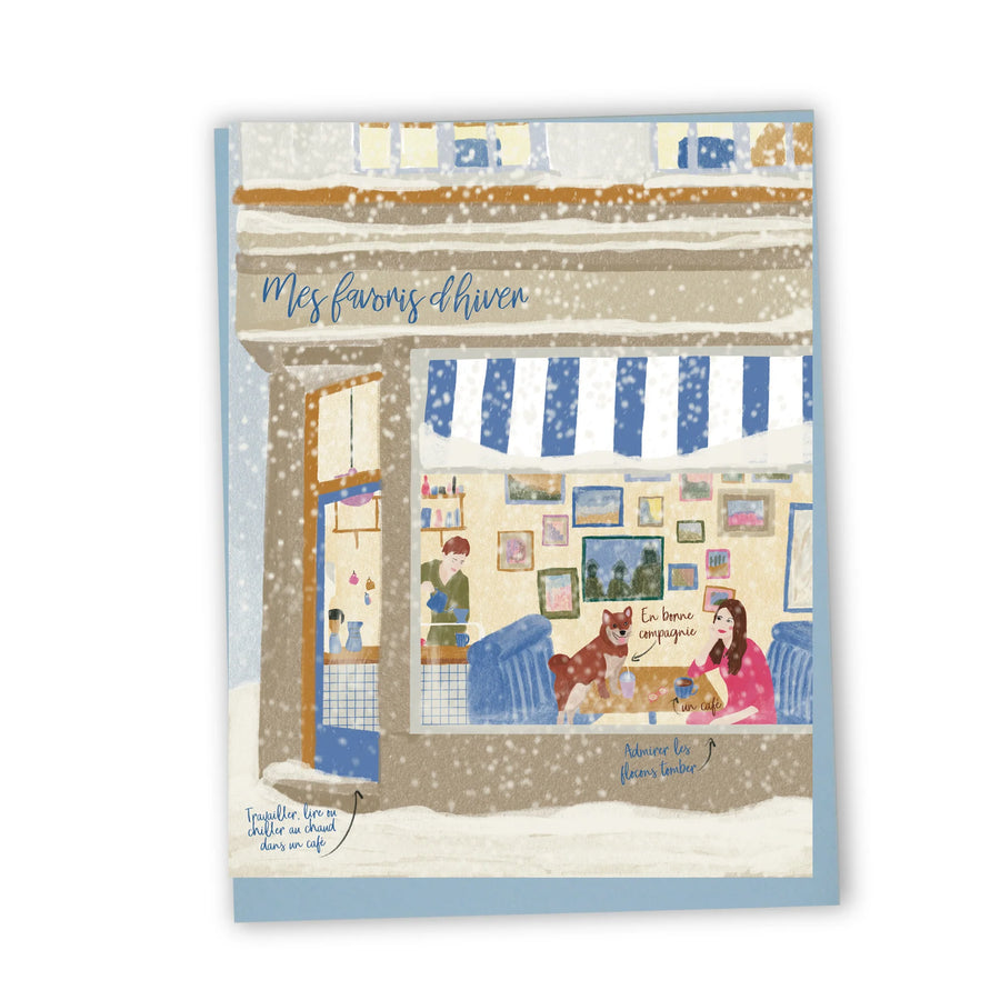 Favoris d'hiver | Carte de souhait Liligraffiti- POS - Les Mauvaises Herbes
