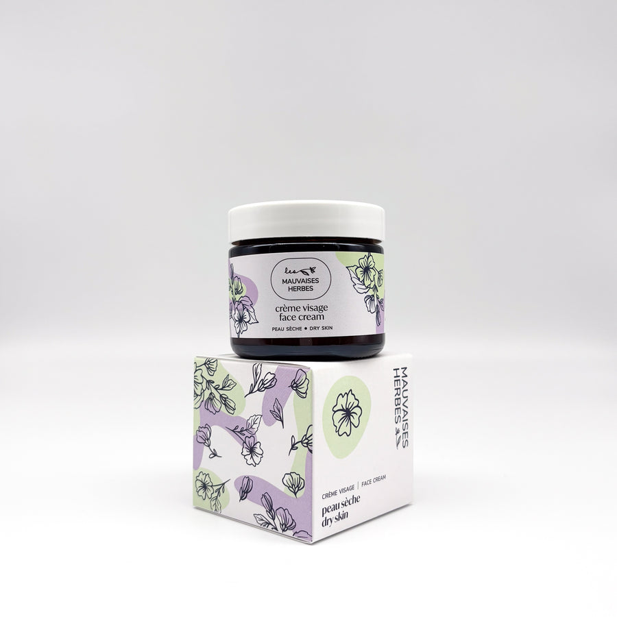 Crème visage Guimauve | peau sèche - Les Mauvaises Herbes