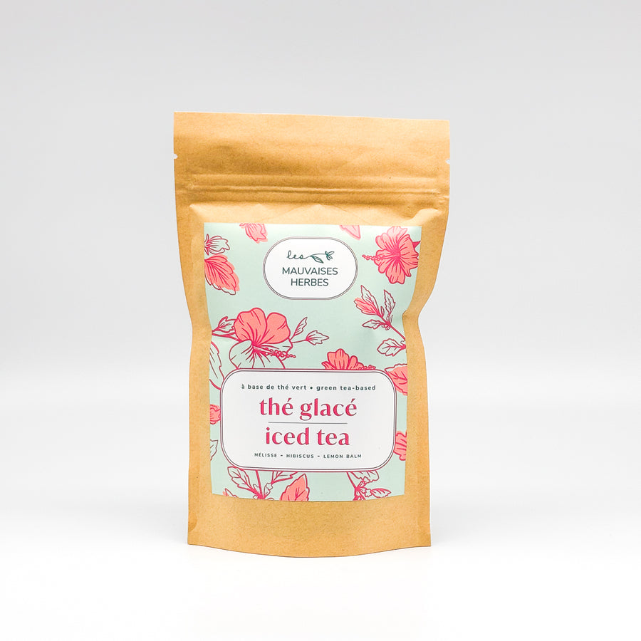Thé glacé - hibiscus et mélisse