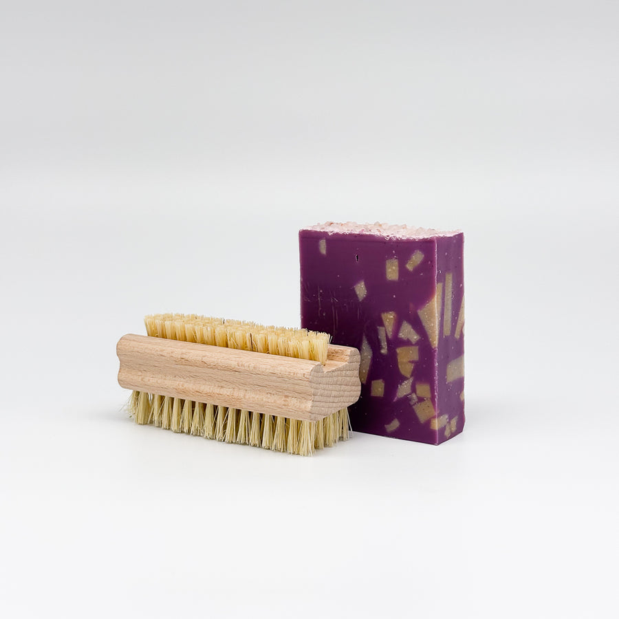 Duo | Savon exfoliant printanier & brosse à ongles