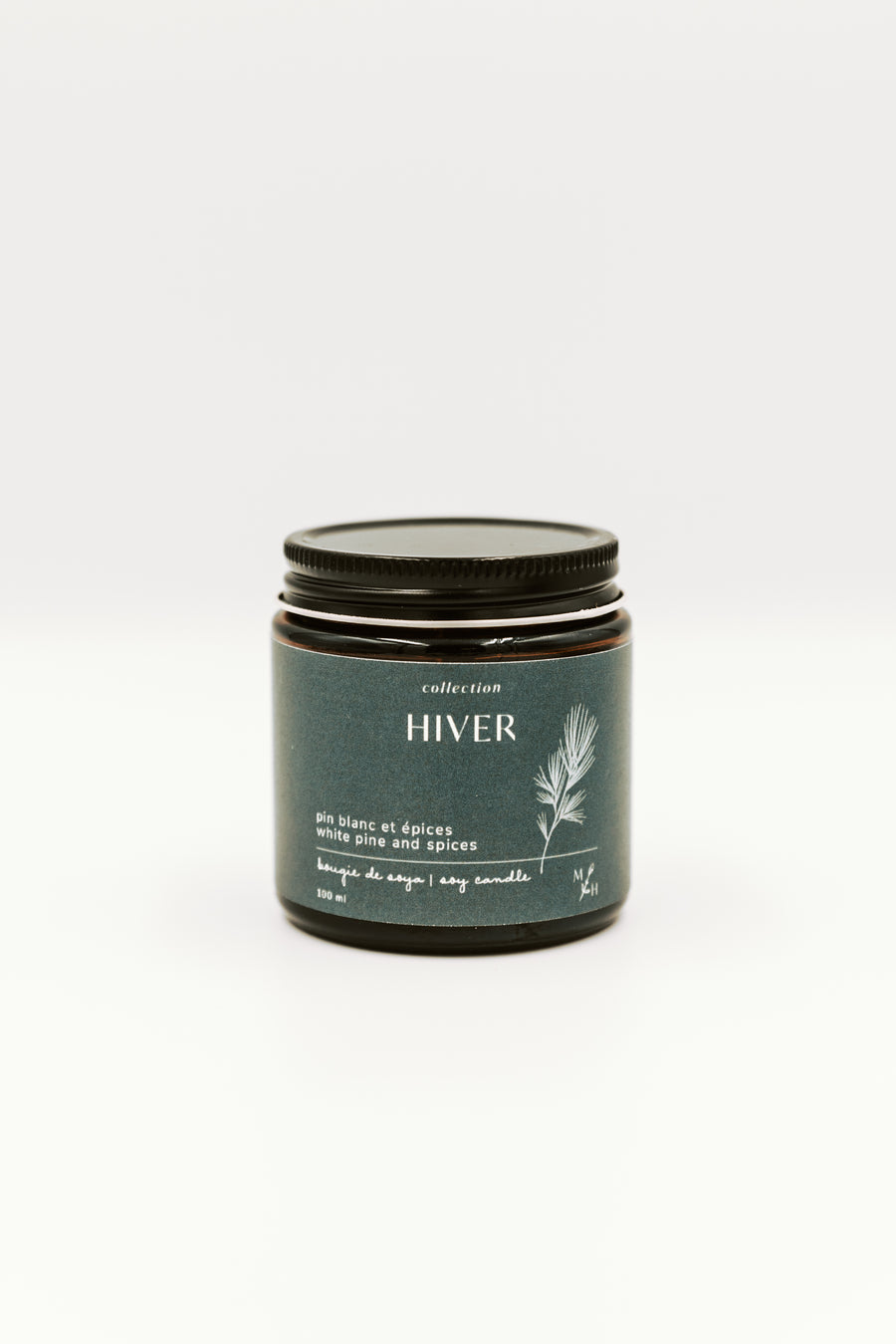 Bougie Hiver - pin blanc et épices - Les Mauvaises Herbes