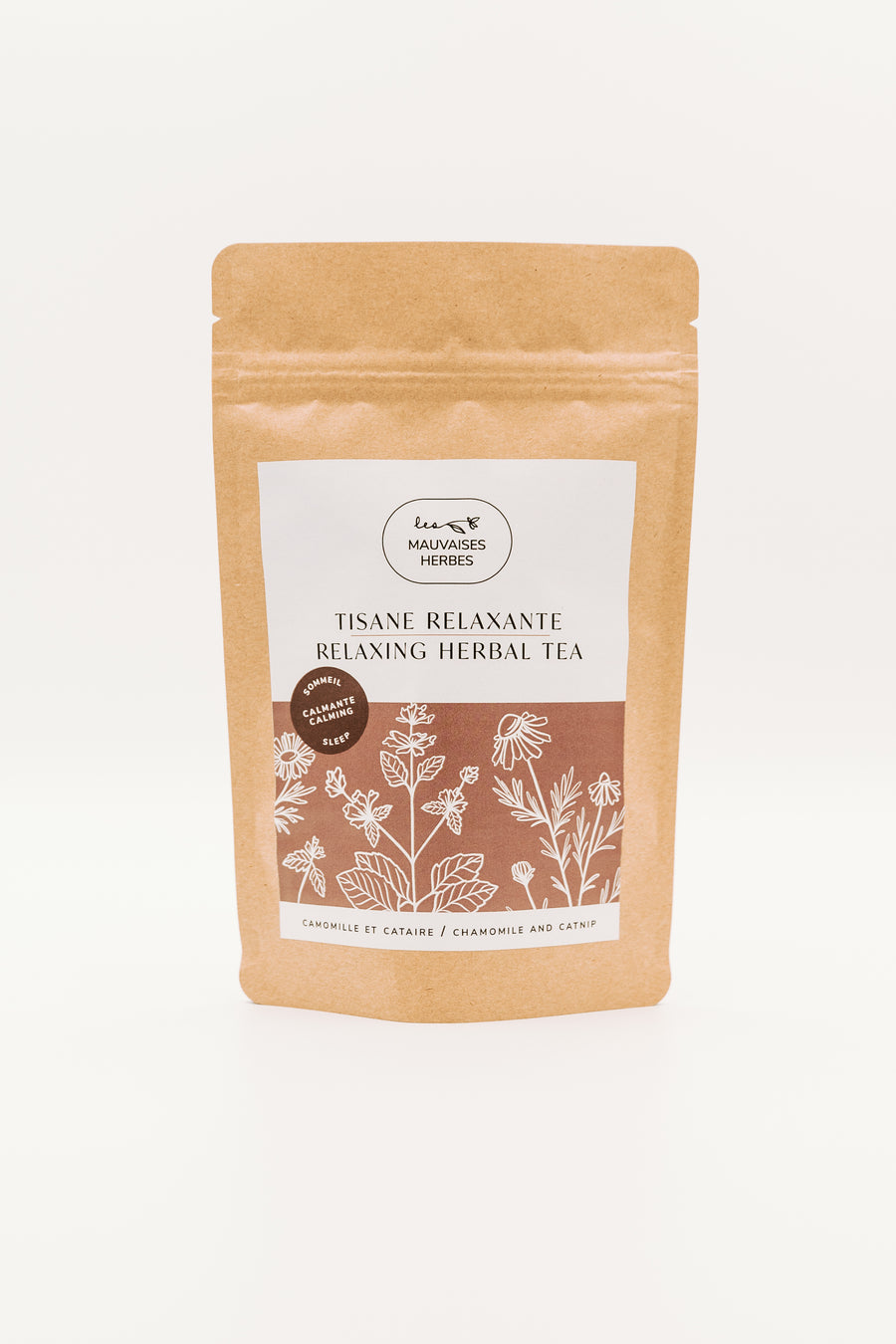 Tisane relaxante - camomille et cataire - Les Mauvaises Herbes