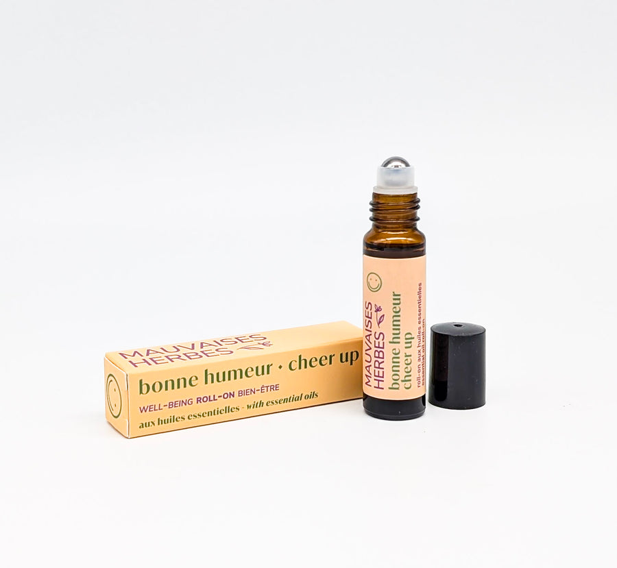 Bonne humeur | roll-on bien-être aux huiles essentielles - WHOLESALE - Les Mauvaises Herbes