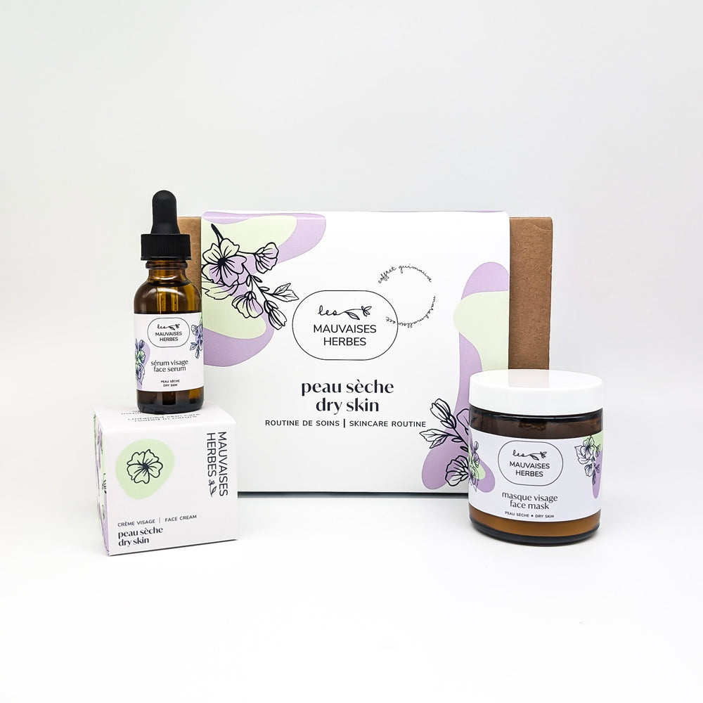 Coffret Guimauve | peau sèche - routine de soins - Les Mauvaises Herbes