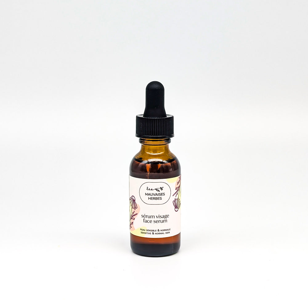 Sérum visage Camomille | peau sensible et normale - Les Mauvaises Herbes