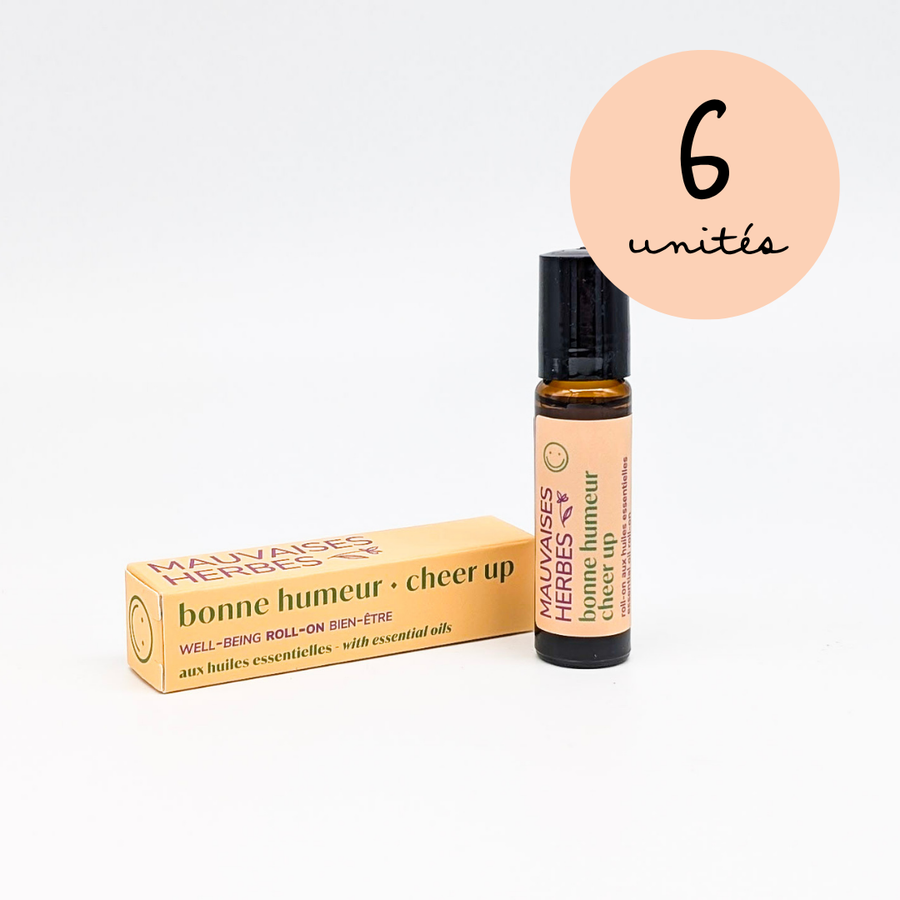 Bonne humeur | roll-on bien-être aux huiles essentielles - WHOLESALE - Les Mauvaises Herbes