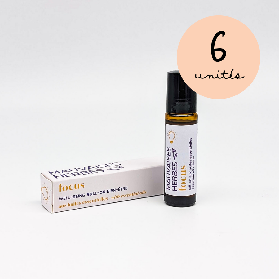Focus | roll-on bien-être aux huiles essentielles - WHOLESALE - Les Mauvaises Herbes