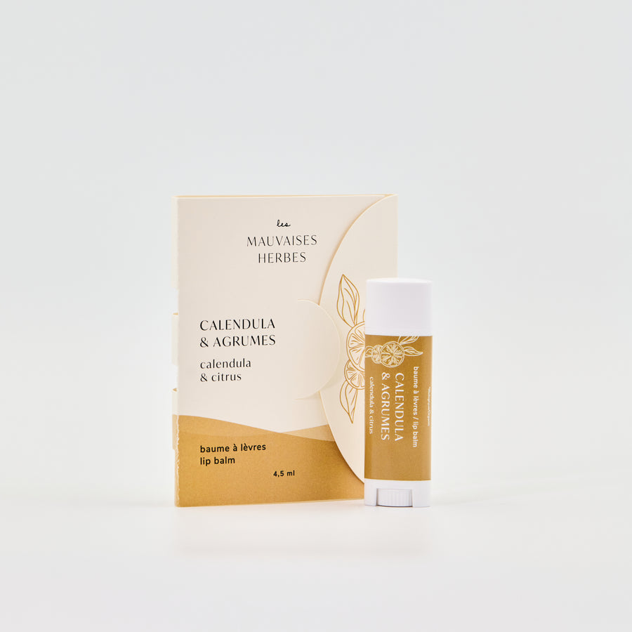 Baume à lèvres | Calendula et agrumes - WHOLESALE - Les Mauvaises Herbes